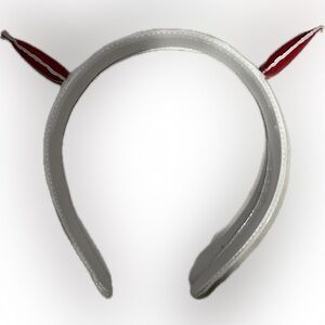 🍄Spike White Headband Red Spikes White Ears Cosplay Costume Adjustable